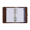 Kalpa Personal organizer met weekagenda met uurindeling kastanjebruin (1 week per 2 pagina's) 2-talig 406165 - 6