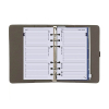 Kalpa Personal organizer met weekagenda met uurindeling nerf grijs (1 week per 2 pagina's) 2-talig 406164 - 6