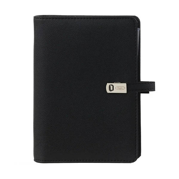 Kalpa Personal organizer met weekagenda met uurindeling nerf zwart (1 week per 2 pagina's) 2-talig 406194 - 1