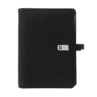 Kalpa Personal organizer met weekagenda met uurindeling nerf zwart (1 week per 2 pagina's) 2-talig 406194