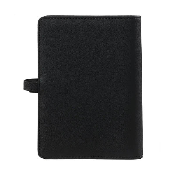 Kalpa Personal organizer met weekagenda met uurindeling nerf zwart (1 week per 2 pagina's) 2-talig 406194 - 2