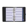 Kalpa Personal organizer met weekagenda met uurindeling nerf zwart (1 week per 2 pagina's) 2-talig 406194 - 5