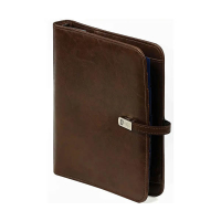 Kalpa Personal organizer met weekagenda met uurindeling omberbruin (1 week per 2 pagina's) 2-talig 262573