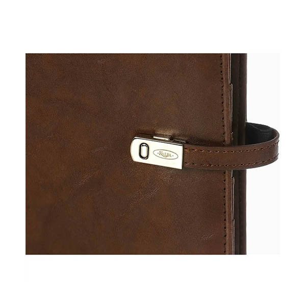 Kalpa Personal organizer met weekagenda met uurindeling omberbruin (1 week per 2 pagina's) 2-talig 262573 - 2