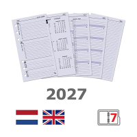 Kalpa Personal weekagenda met uurindeling 2027 navulling (1 week per 2 pagina's) 2-talig 263562