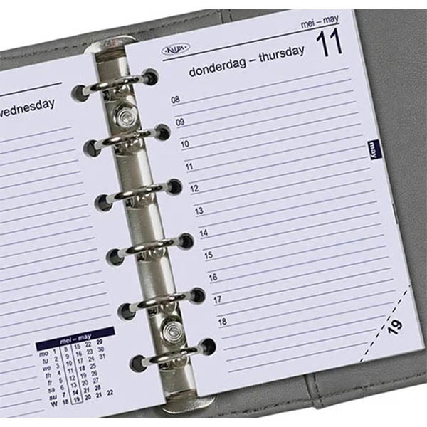 Kalpa Pocket dagagenda met uurindeling 2027 navulling (1 dag per pagina) 2-talig 263566 - 3