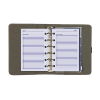 Kalpa Pocket organizer met weekagenda met uurindeling nerf grijs (1 week per 2 pagina's) 2-talig 406167 - 5