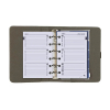 Kalpa Pocket organizer met weekagenda met uurindeling nerf grijs (1 week per 2 pagina's) 2-talig 406167 - 6