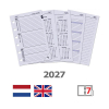 Kalpa Pocket organizer met weekagenda nerf zwart (1 week per 2 pagina's) 2-talig 406196 - 7