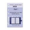 Kalpa Pocket weekagenda met uurindeling 2026 jaardoos navulling (1 week per 2 pagina) 2-talig 262568 - 2