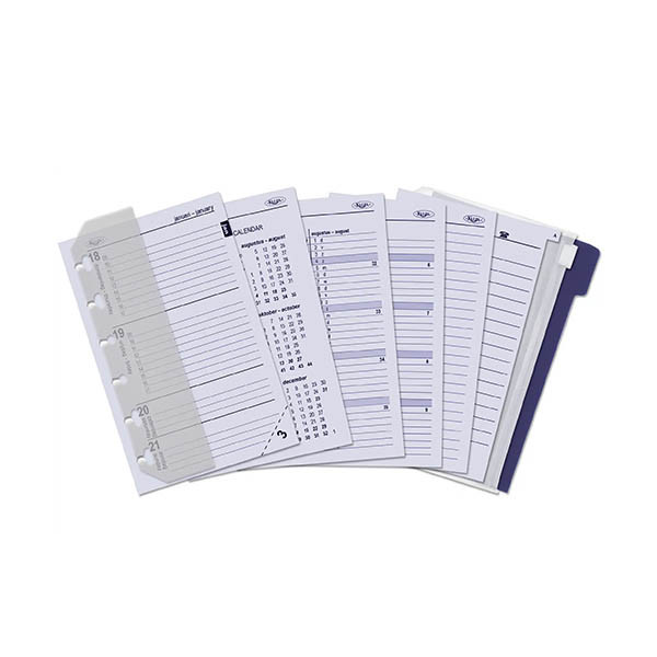 Kalpa Pocket weekagenda met uurindeling 2027 jaardoos navulling (1 week per 2 pagina's) 2-talig 263568 - 1