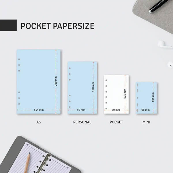 Kalpa Pocket weekagenda met uurindeling 2027 jaardoos navulling (1 week per 2 pagina's) 2-talig 263568 - 3
