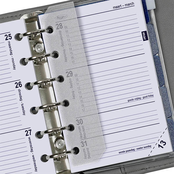 Kalpa Pocket weekagenda met uurindeling 2027 jaardoos navulling (1 week per 2 pagina's) 2-talig 263568 - 3
