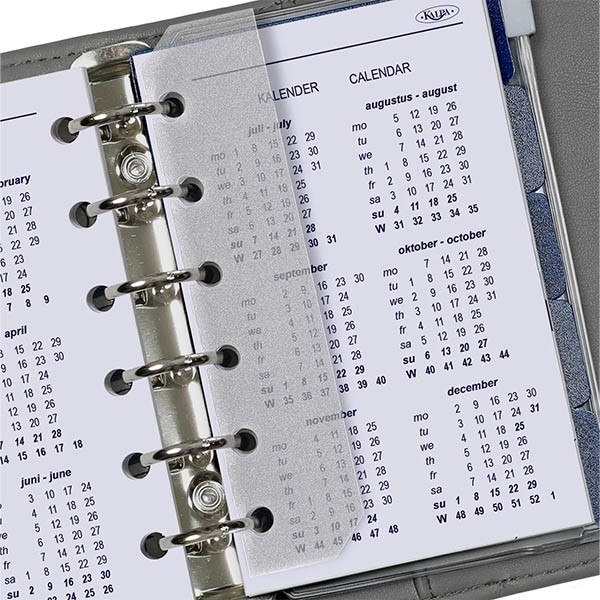 Kalpa Pocket weekagenda met uurindeling 2027 jaardoos navulling (1 week per 2 pagina's) 2-talig 263568 - 4