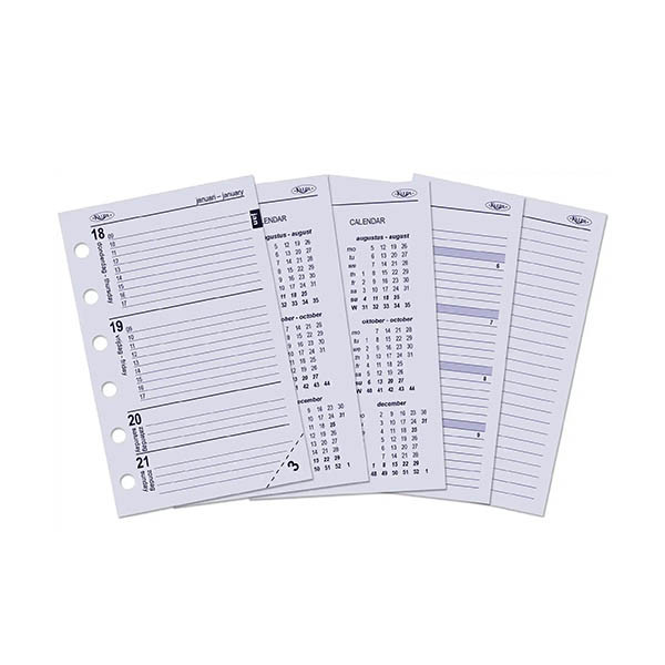 Kalpa Pocket weekagenda met uurindeling 2027 navulling (1 week per 2 pagina's) 2-talig 263567 - 1