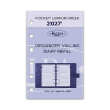 Kalpa Pocket weekagenda met uurindeling 2027 navulling (1 week per 2 pagina's) 2-talig 263567 - 2