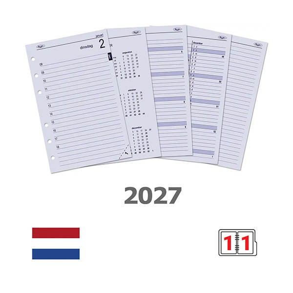 Kalpa Senior dagagenda met uurindeling 2027 navulling (1 dag per pagina) NL 263564 - 1