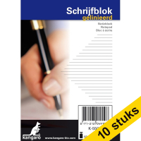 Aanbieding: 10x Kangaro cursusblok A7 gelinieerd 60 grams 100 vellen