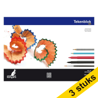 Aanbieding: 3x Kangaro schetsboek A3 110 g/m² (24 vellen)