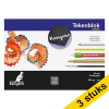 Aanbieding: 3x Kangaro schetsboek A5 300 g/m² zwart (50 vellen) 056697 - 1