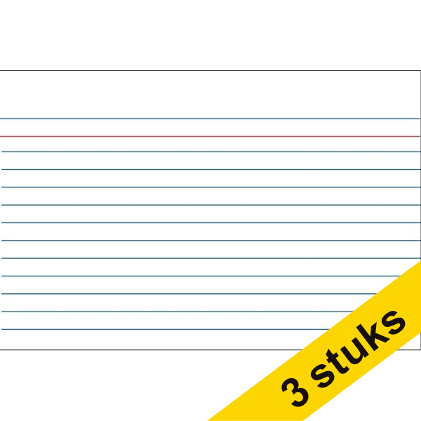 Aanbieding: 3x Kangaro steekkaart gelijnd 235 x 170 mm (100 stuks) 205165 - 1