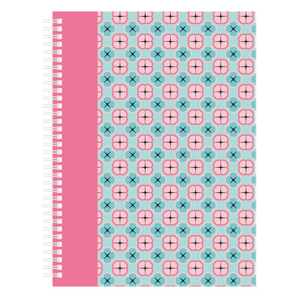 Kangaro Pink Mint Retro spiraalschrift A4 gelijnd 60 g/m² 160 vellen K-21215 206883 - 1