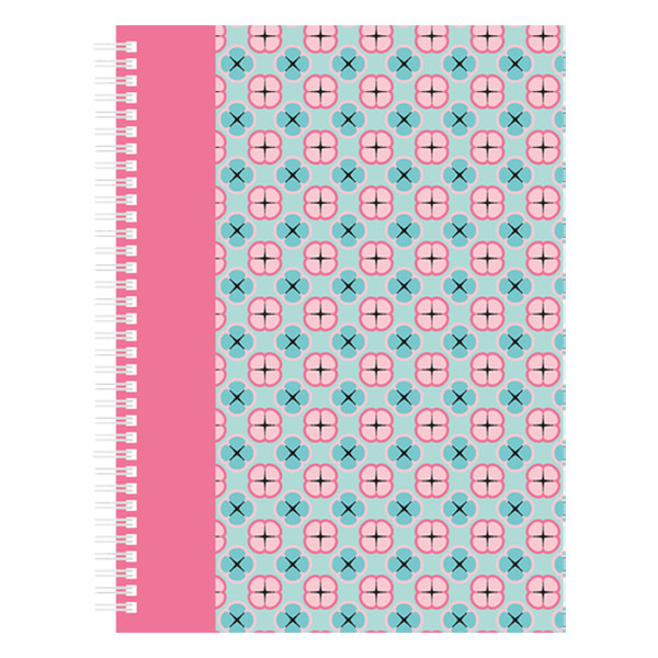 Kangaro Pink Mint Retro spiraalschrift A4 gelijnd 60 g/m² 160 vellen K-21215 206883 - 1