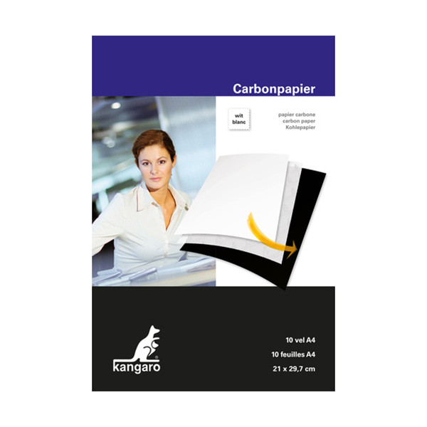 Kangaro carbonpapier A4 wit (10 vellen) K-7900001 056753 - 1