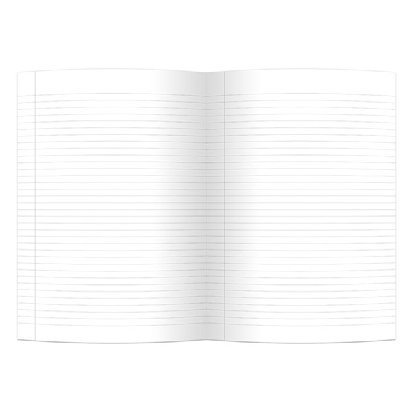 Kangaro gebonden notitieboek A4 gelijnd 80 vellen zwart K-5520 204908 - 2