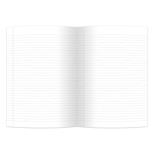 Kangaro gebonden notitieboek A4 gelijnd 80 vellen zwart K-5520 204908 - 2