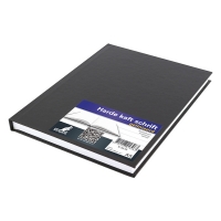 Kangaro gebonden notitieboek A5 gelijnd 80 vellen zwart K-5519 204907