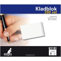 Kangaro kladblok 198 x 230 mm 200 vellen blanco 205342