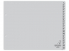 Kangaro plastic indexbladen A5 grijs liggend met 20 tabs A-Z (2-gaats) G420AZS 206775