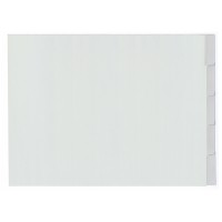 Kangaro plastic tabbladen A3 liggend met 5 tabs (4-gaats) G305F-B 206735