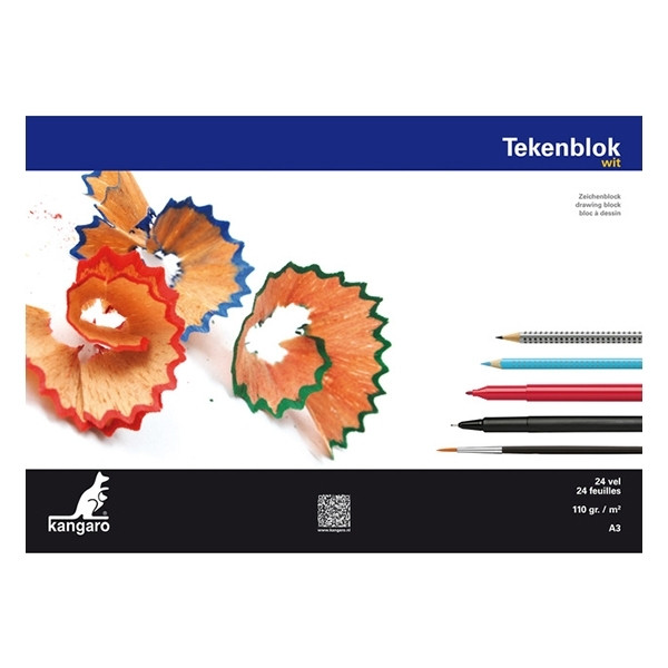 Kangaro schetsboek A3 110 g/m² (24 vellen) K-5587 205492 - 1