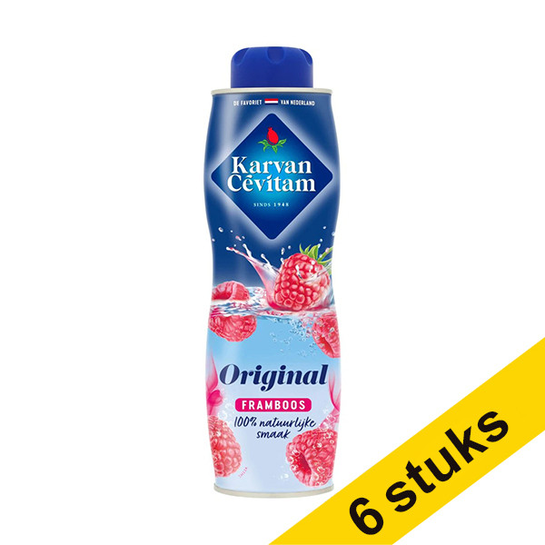 Aanbieding: 6x Karvan Cévitam limonadesiroop framboos (600 ml) 423686 - 1