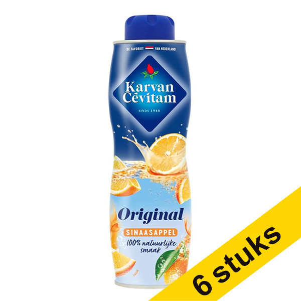 Aanbieding: 6x Karvan Cévitam limonadesiroop sinaasappel (600 ml) 423688 - 1