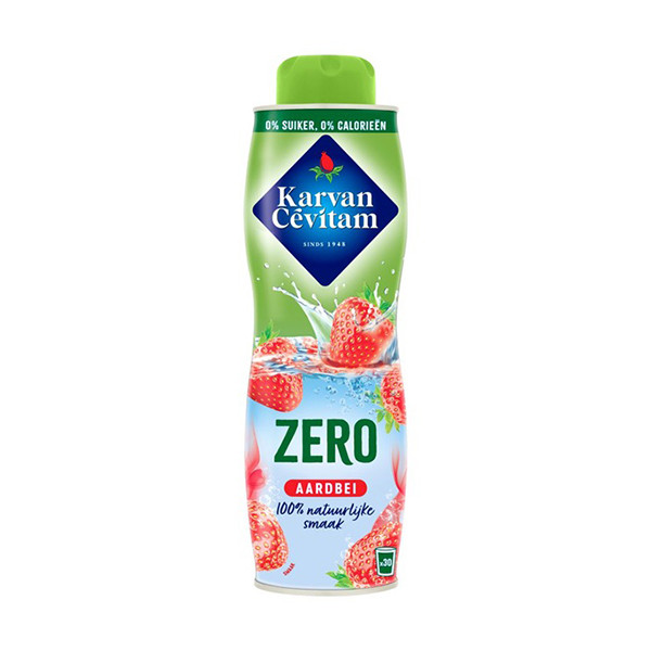 Karvan Cévitam limonadesiroop aardbei 0% (600 ml) 423241 - 1