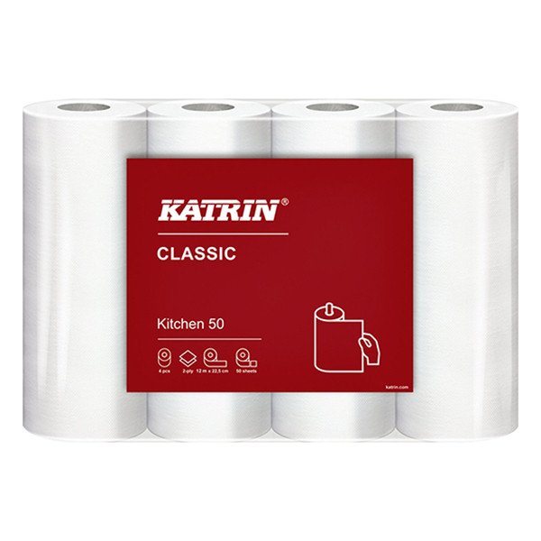 Katrin Basic keukenrol 2-laags 4 x 50 vellen 87075 SKA06103 - 1