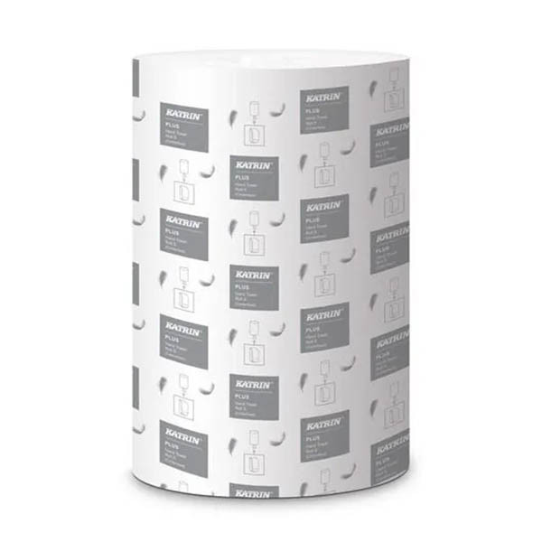Katrin Centerfeed handdoekrol S 1-laags 100m wit (12 stuks) SKA06014 - 1