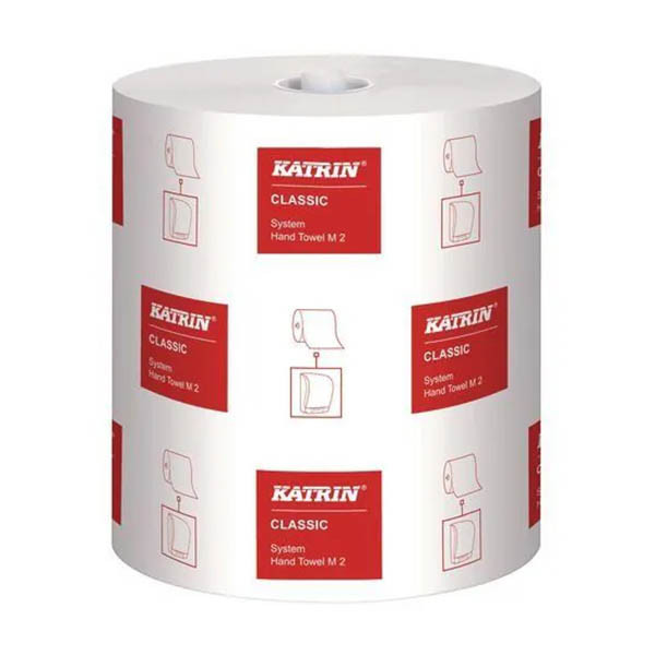 Katrin Classic systeem papieren handdoekrol 2-laags 160m wit (6 stuks) SKA06008 - 1