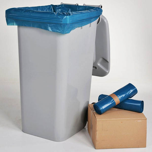 Knapzak LDPE containerzak blauw 240 liter (100 stuks) SKA00053 - 2