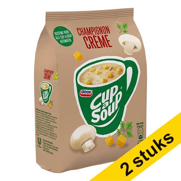 Aanbieding: 2x Cup-a-Soup Champignon Crème navulling automaat (576 gram) 404335 - 1