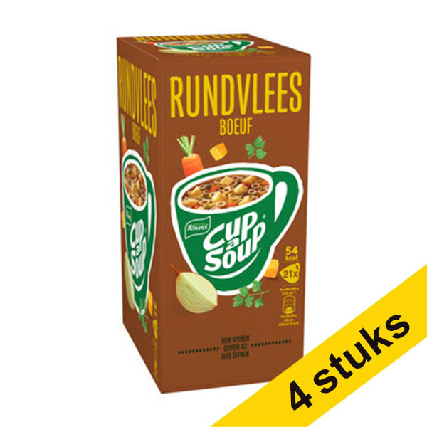 Aanbieding: 4x Cup-a-Soup rundvlees 175 ml (21 stuks) 423056 - 1