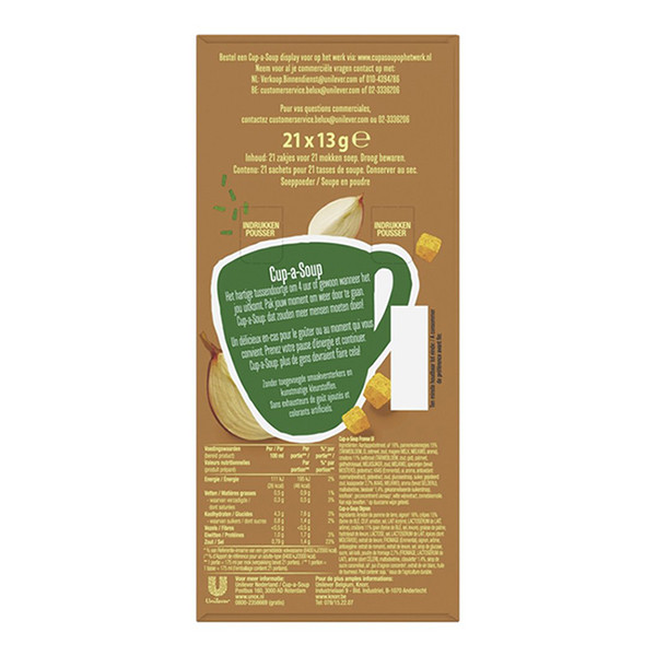 Cup-a-Soup Franse ui 175 ml (21 stuks) 420018 Cup-a-Soup Franse ui 175 ml (21 stuks) 420018 - 2