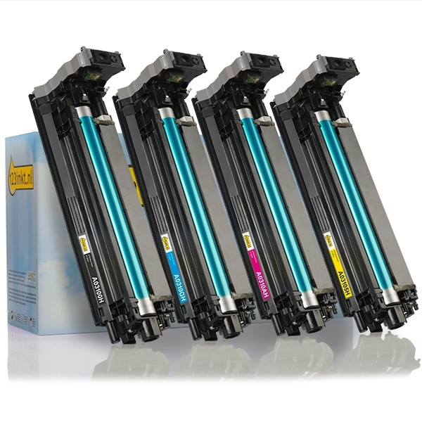 Konica Minolta aanbieding: A03100H, 5H, AH, GH drum zwart + 3 kleuren (123inkt huismerk) A03100HC A03105HC A0310AHC A0310GHC 130125 - 1