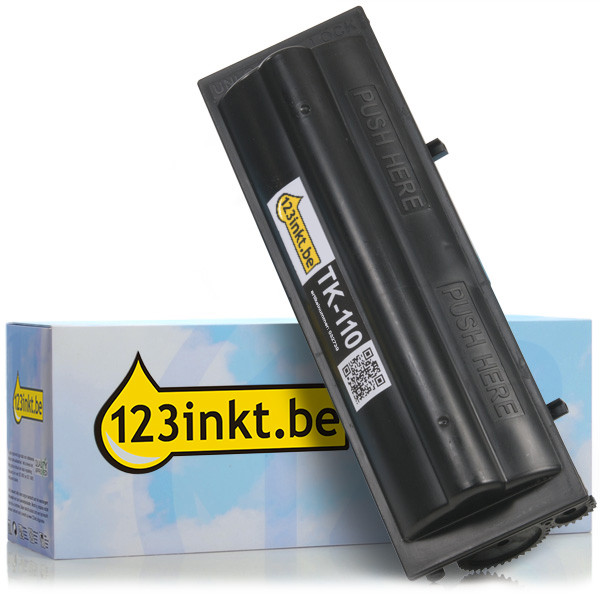 Kyocera TK-110 toner zwart hoge capaciteit (123inkt huismerk) 0T2FV0DEC 1T02FV0DE0C 032739 - 1