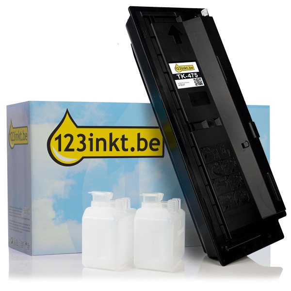 Kyocera TK-475 toner zwart (123inkt huismerk) 1T02K30NL0C 079337 - 1