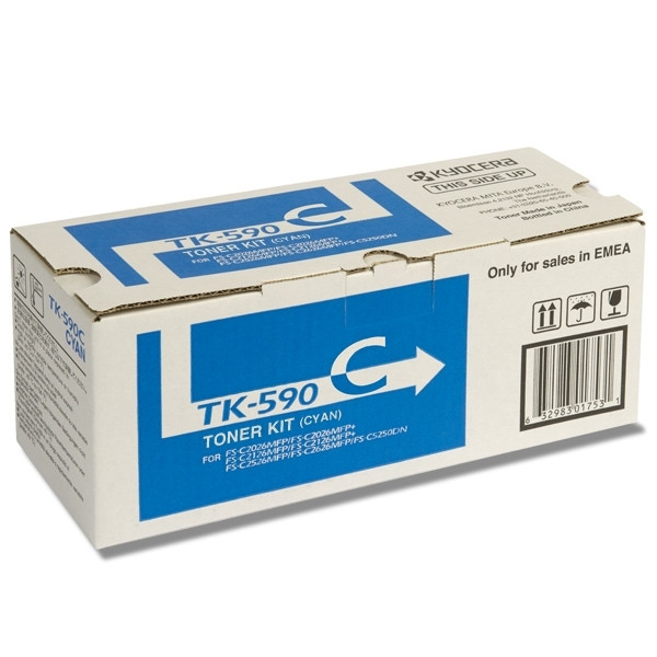 Kyocera TK-590C toner cyaan (origineel) 1T02KVCNL0 079312 - 1