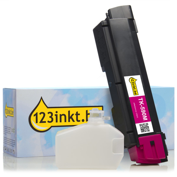 Kyocera TK-590M toner magenta (123inkt huismerk) 1T02KVBNL0C 079315 - 1